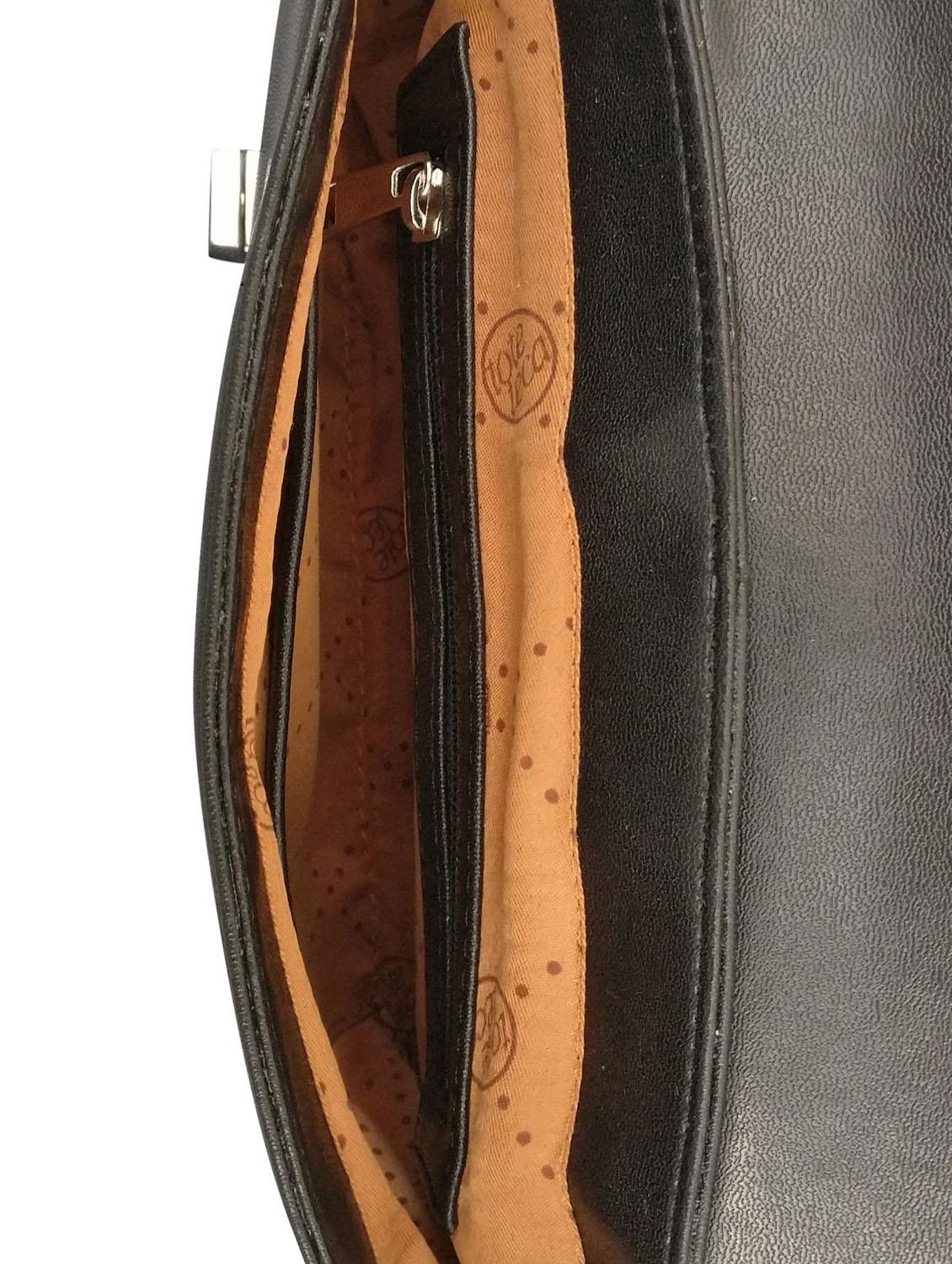 black leatherette sling bag - 13303465 - Standard Image - 2