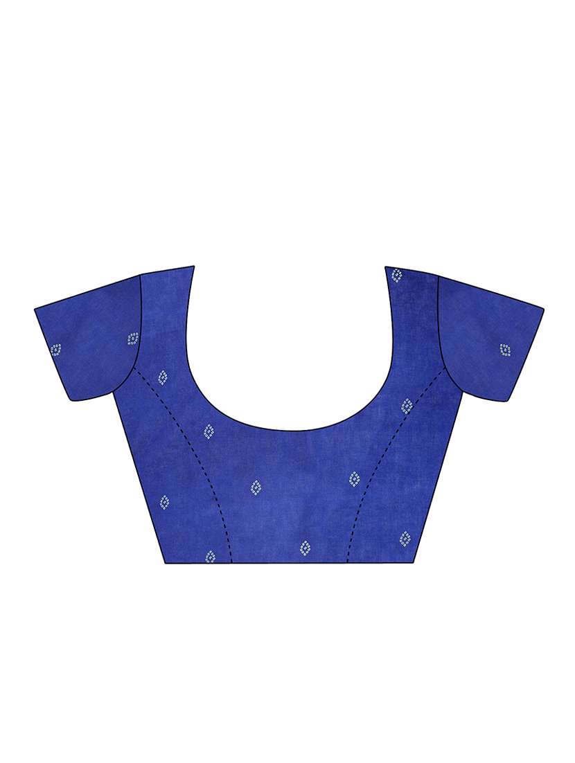 women's printed maroon colored saree with blouse - 13308134 - Standard Image - 2