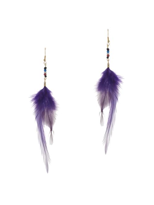 purple metal drop earrings - 13325198 -  Standard Image - 0