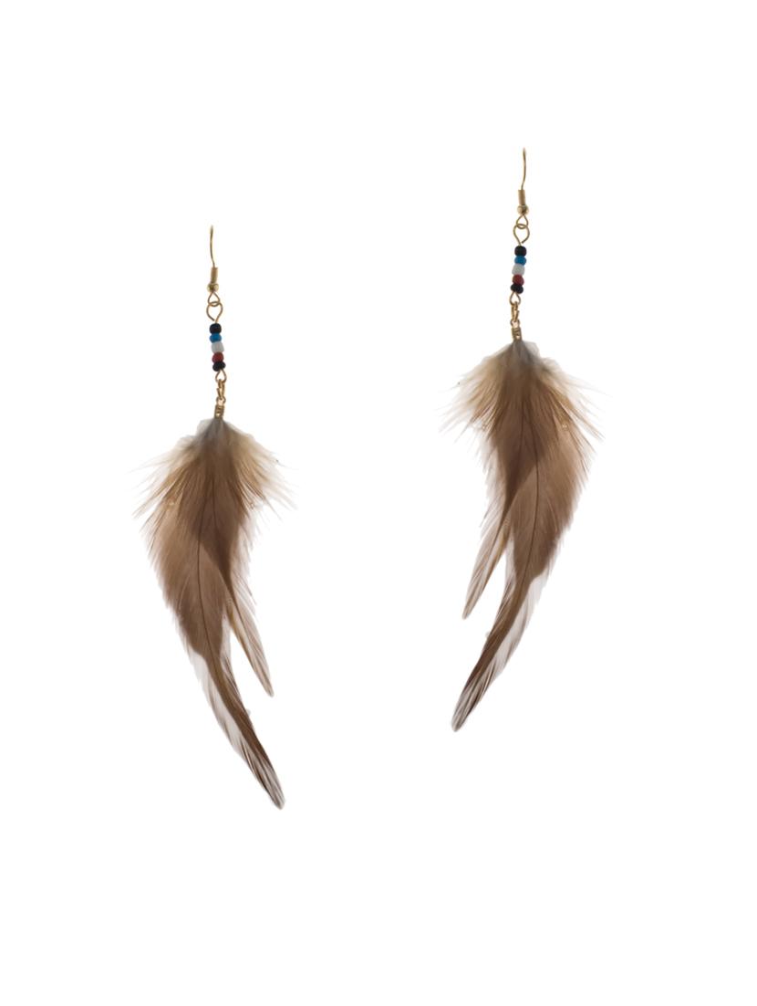 brown metal drop earrings - 13325200 -  Zoom Image - 0