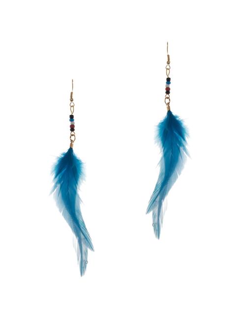 blue metal drop earrings - 13325201 -  Standard Image - 0