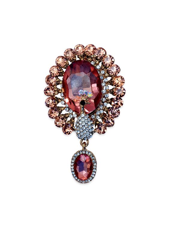 multi colored metal brooch - 13328141 - Standard Image - 2