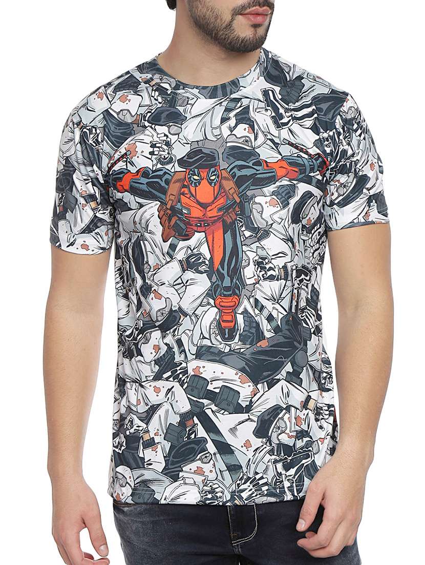 white cotton graphic print t-shirt