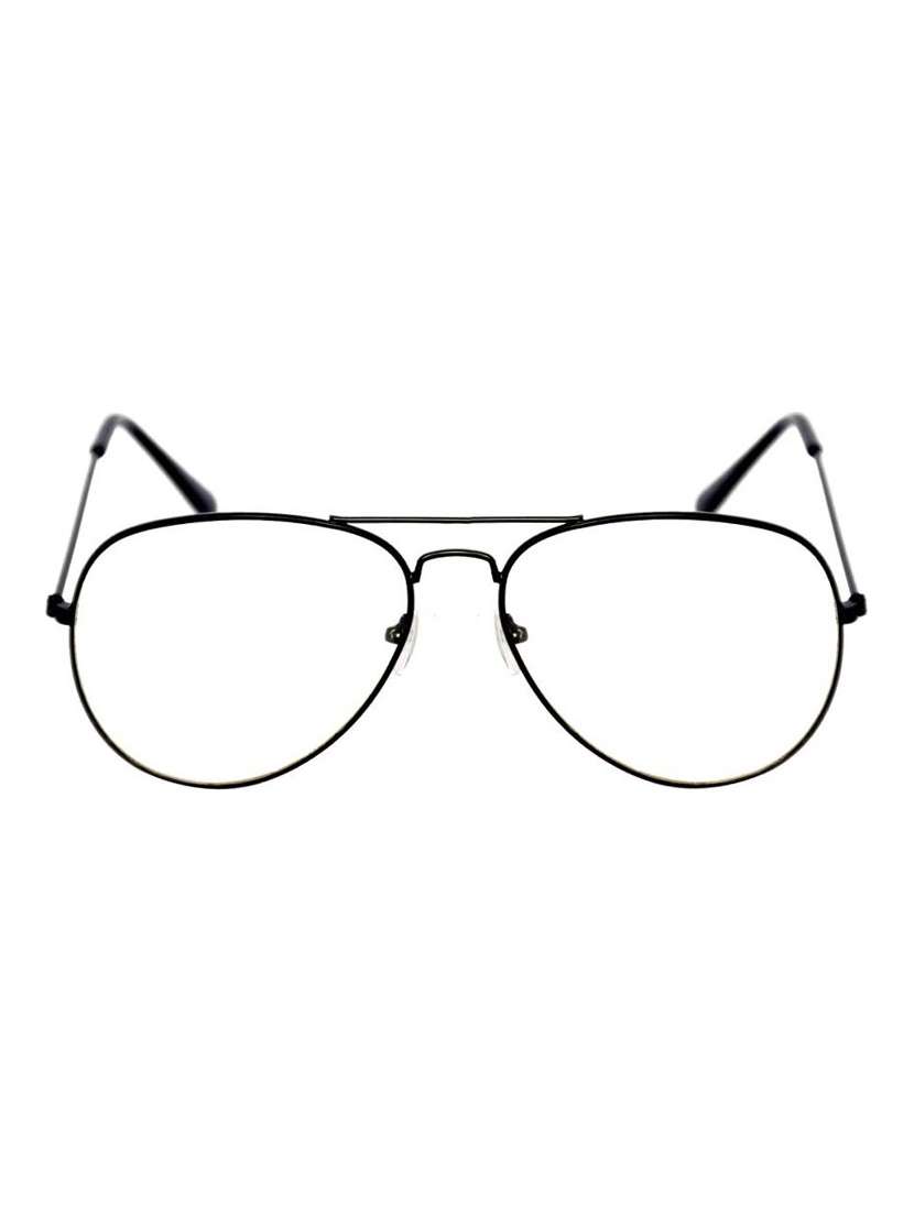 yaadi plain black aviator sunglasses
