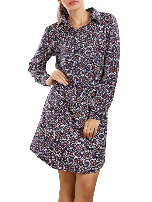 women's  printed dress - 13337271 -  Standard Image - 0