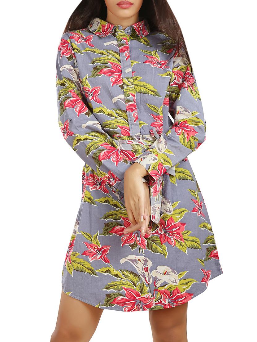 women's shirt floral dress - 13337273 - Zoom Image - 0