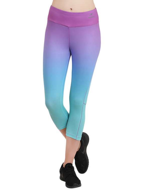 multicolored sports capri