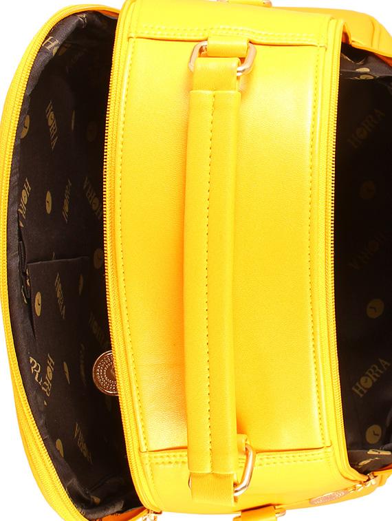 yellow leatherette handbag - 13340778 - Standard Image - 2