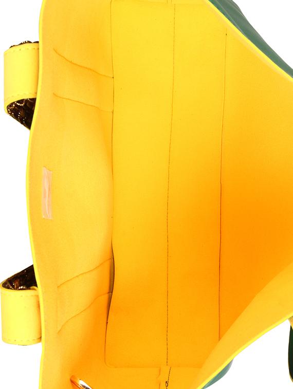 green leatherette tote - 13340783 - Standard Image - 2