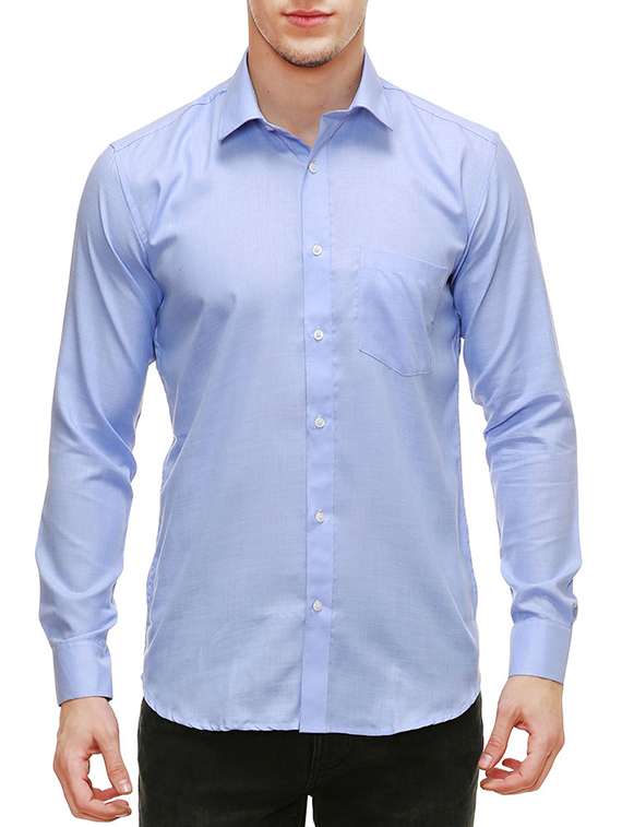 light blue cotton casual shirt