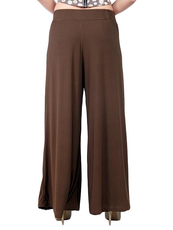 solid brown palazzo - 13345343 - Standard Image - 2