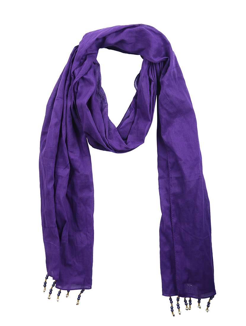 purple polyester scarf