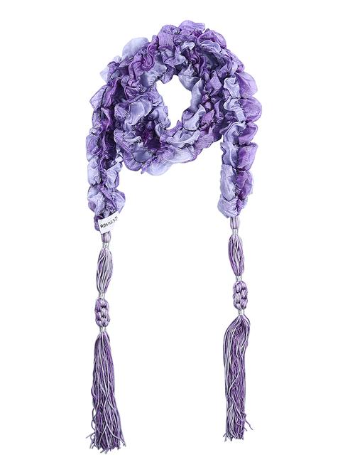 purple silk blend scarf - 13348661 - Standard Image - 0