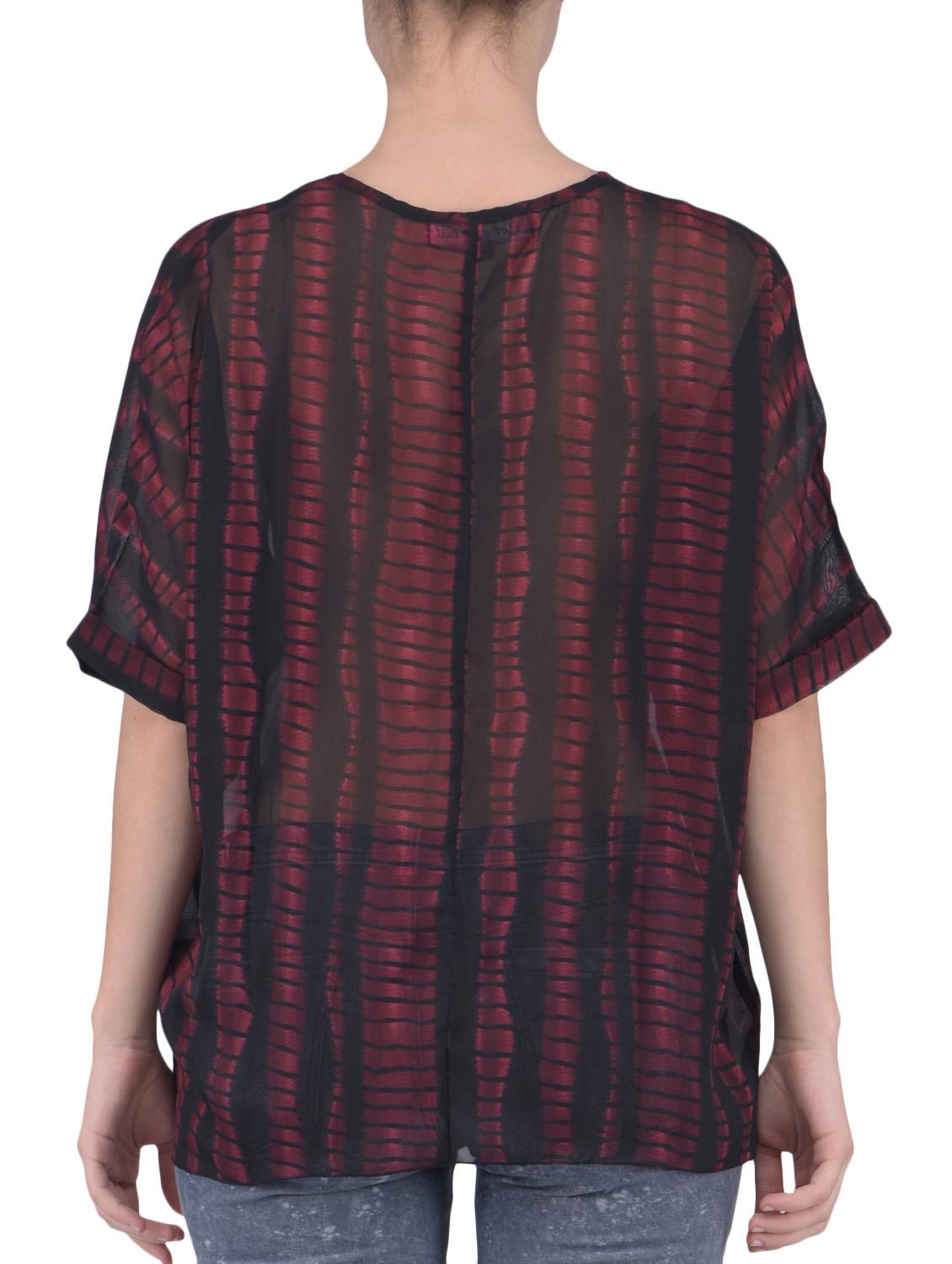 bat wing sleeved sheer top - 1334878 - Standard Image - 2
