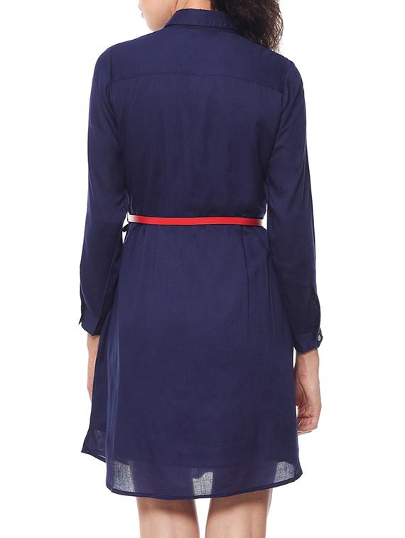 women's shirt solid dress - 13357045 - Standard Image - 2