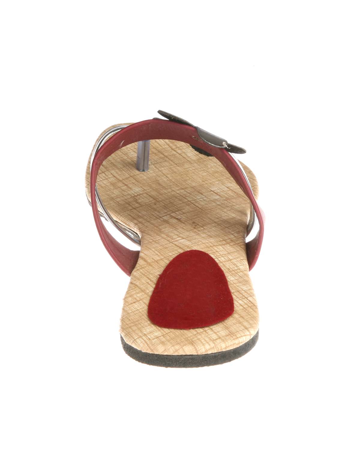 maroon toe separator sandal - 13358313 - Standard Image - 2