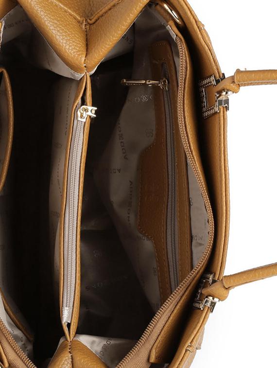 brown leatherette handbag - 13359377 - Standard Image - 2