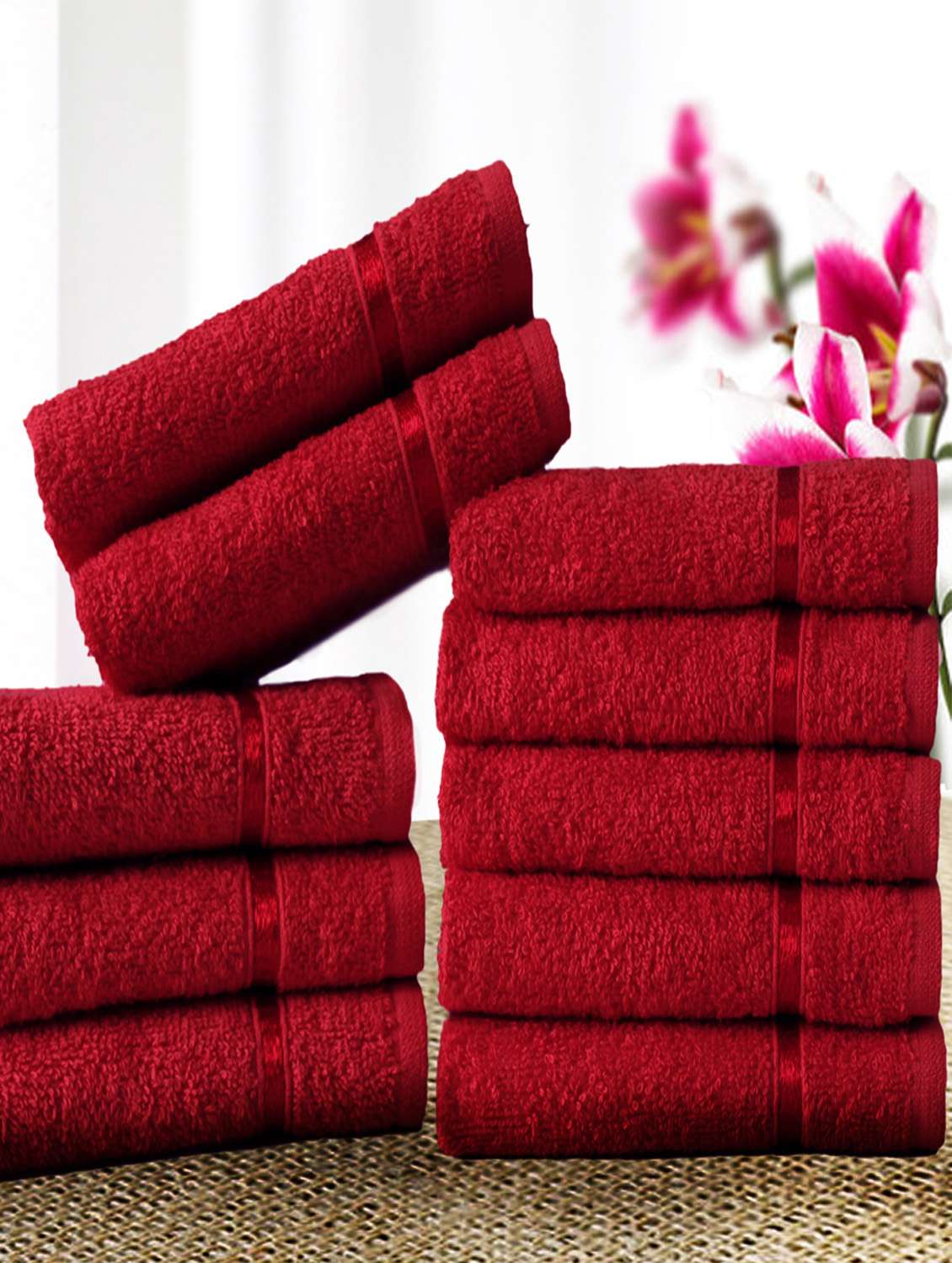 story @ home brown 100% cotton face towel