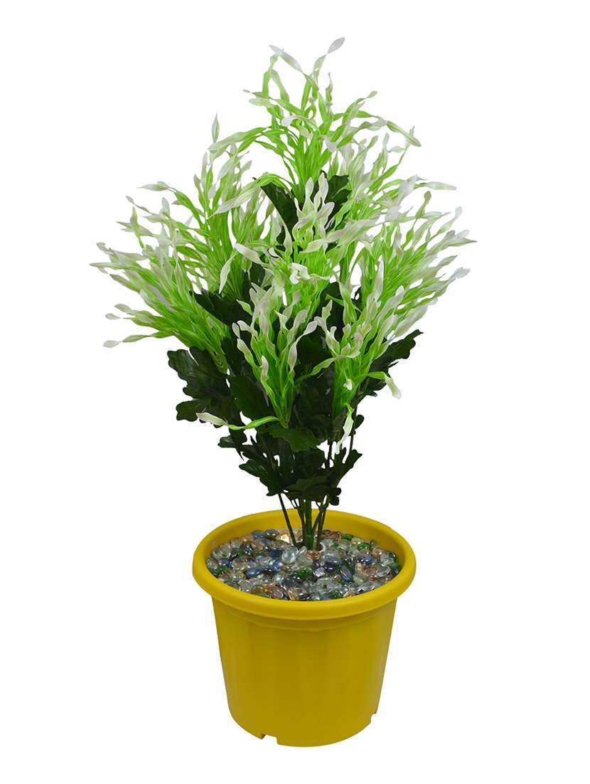 Thefancymart Artificial Indoor Green Plant  Without Pot