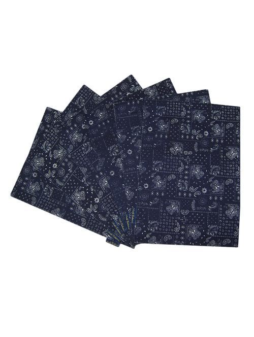 paisley printed set of 6 cotton table mat - 13382741 - Standard Image - 0