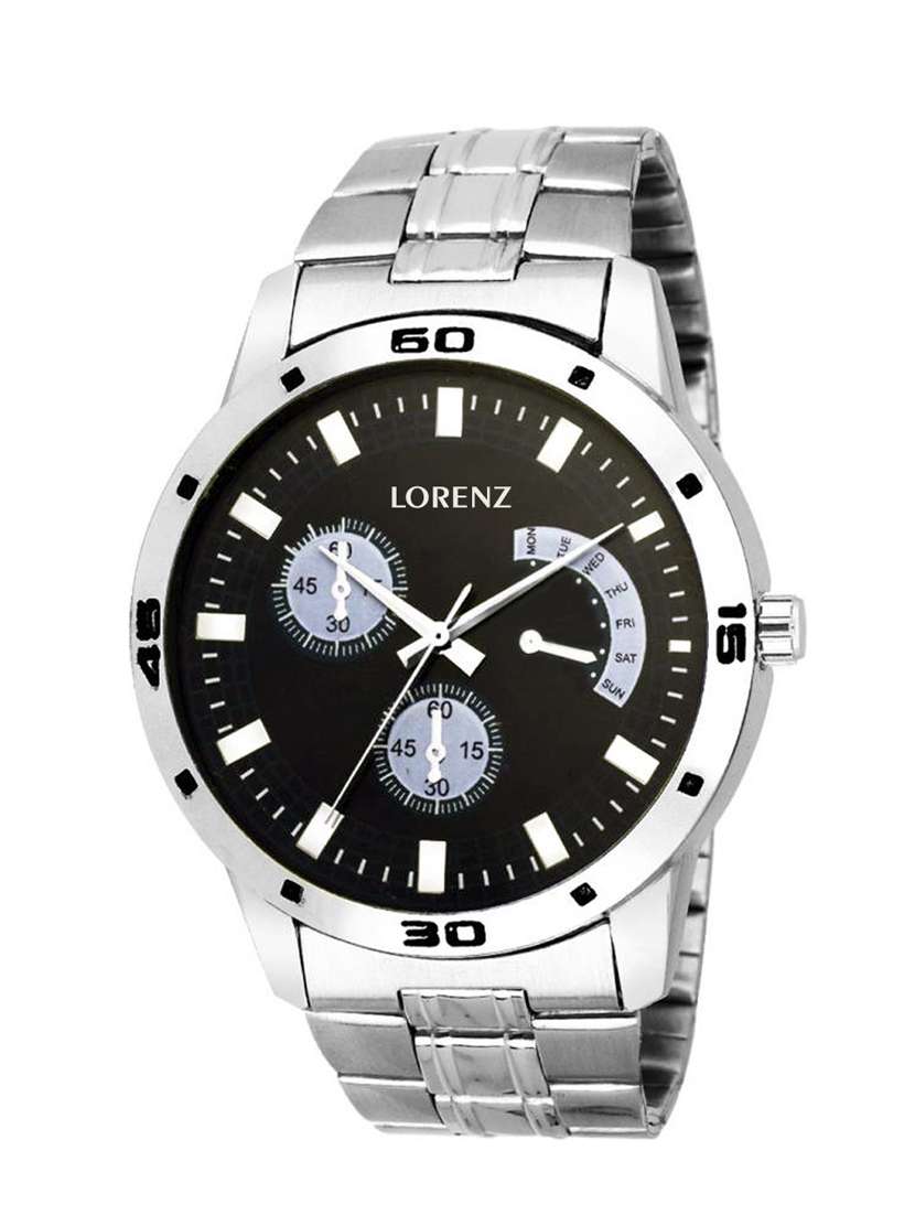 lorenz mk-1011a x3 black dial men's watch