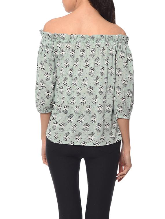 women's straight off shoulder top - 13397197 - Standard Image - 2