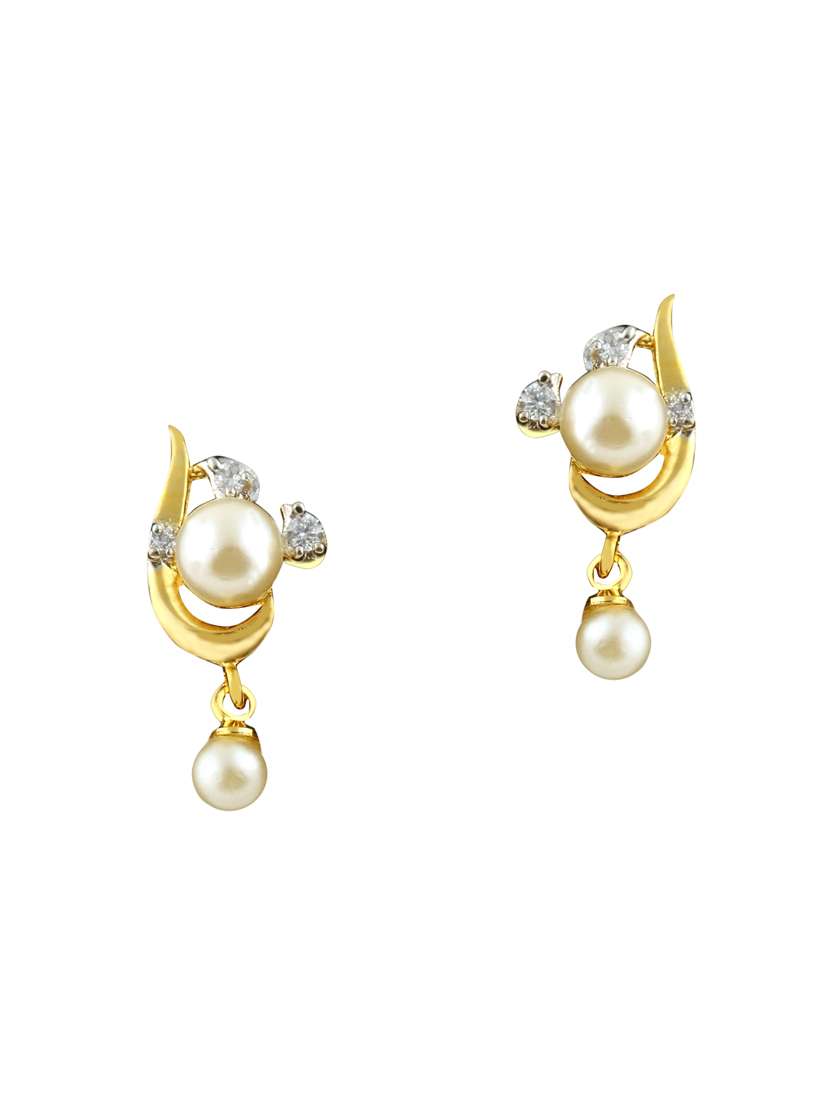 gold brass drop earring