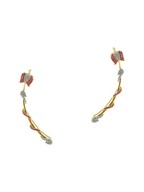 gold brass earring - 13429836 - Standard Image - 0