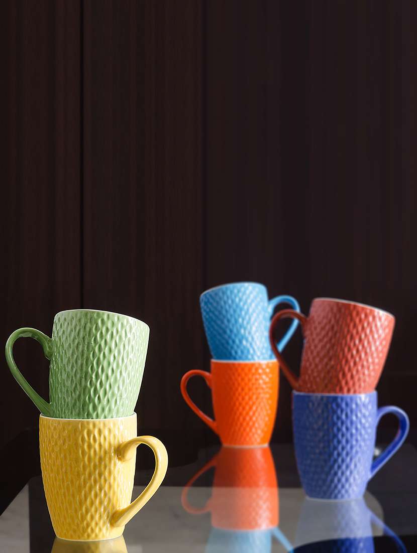 set of 6 ceramic coffee mugs - 13435934 -  Zoom Image - 0