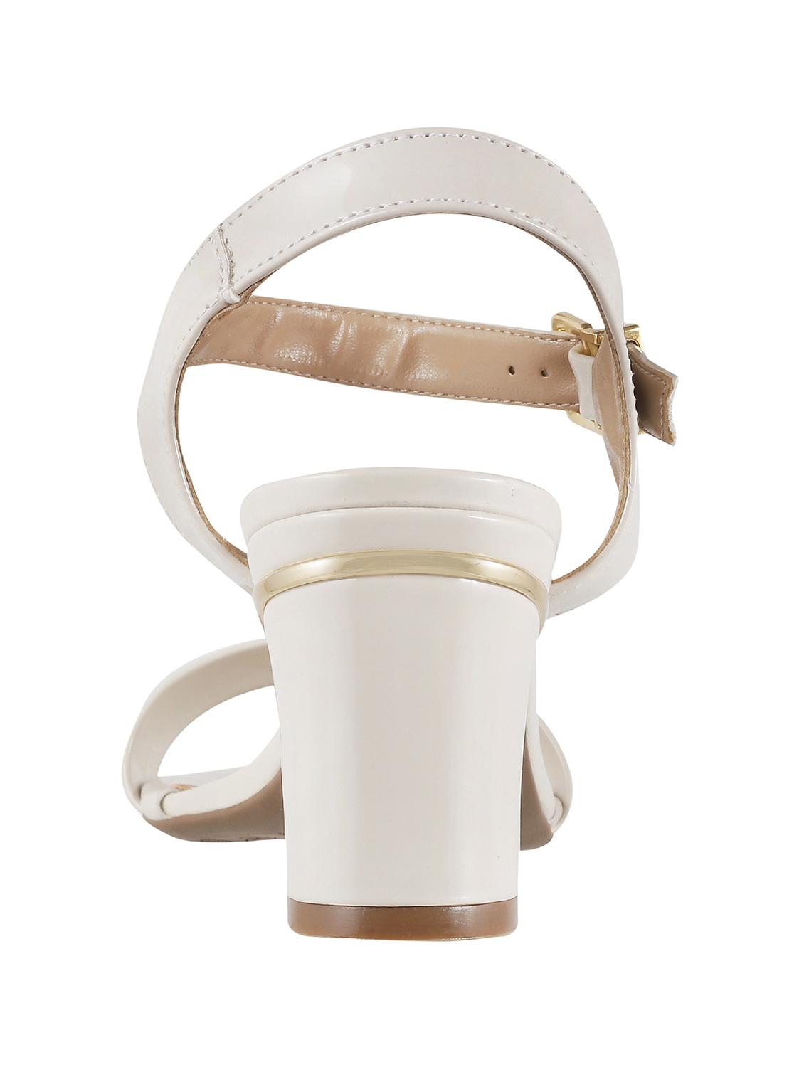white ankle strap sandal - 13436078 - Standard Image - 2
