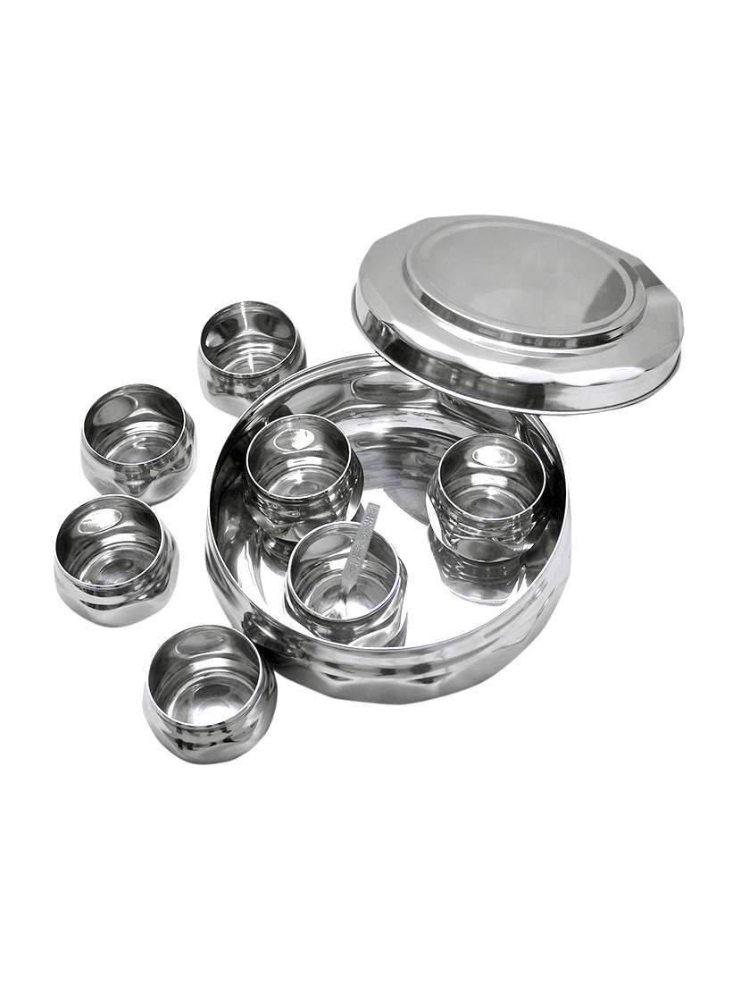 Diamond Shaped Stainless Steel Spice Box