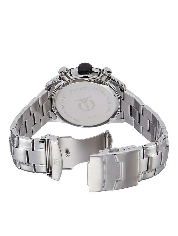Buy online Titan Octane Black Dial Men's Watch - 9447km02j from