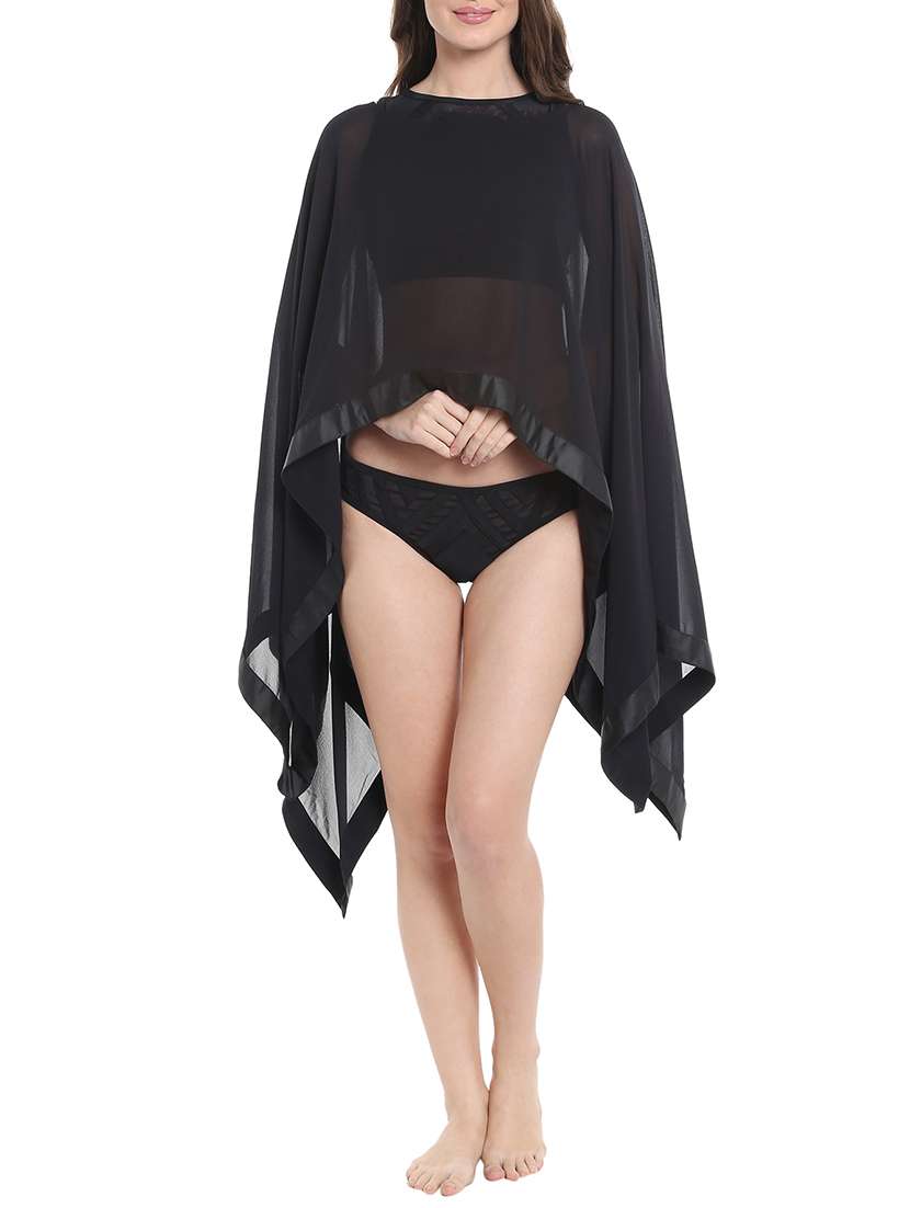 black georgette coverup