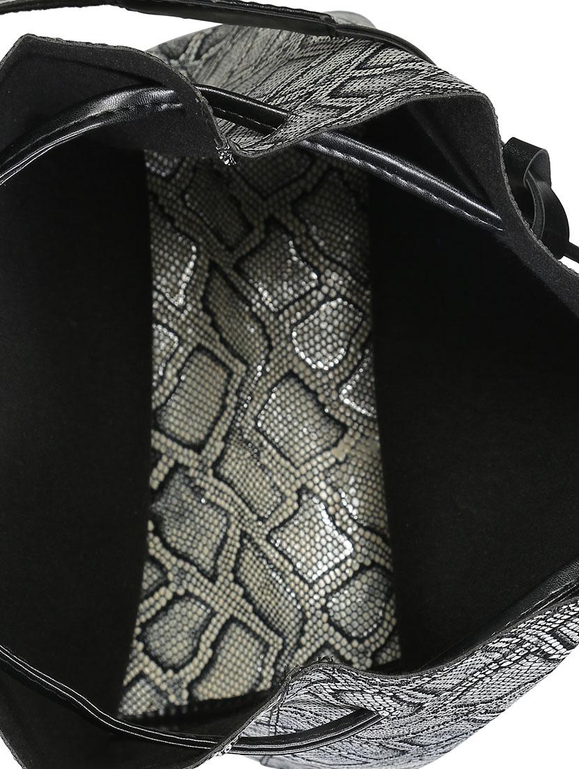silver leatherette tote - 13445776 - Standard Image - 2