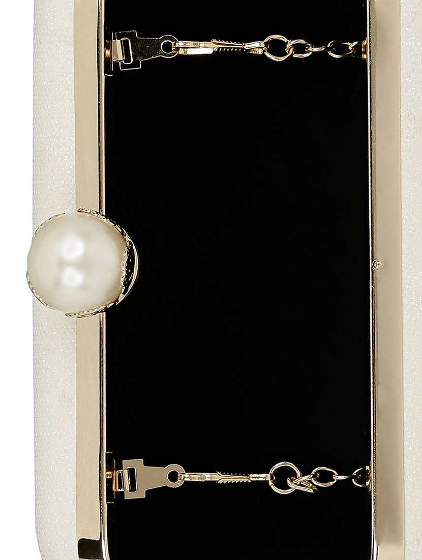 silver metal clutch - 13455002 -  Standard Image - 2