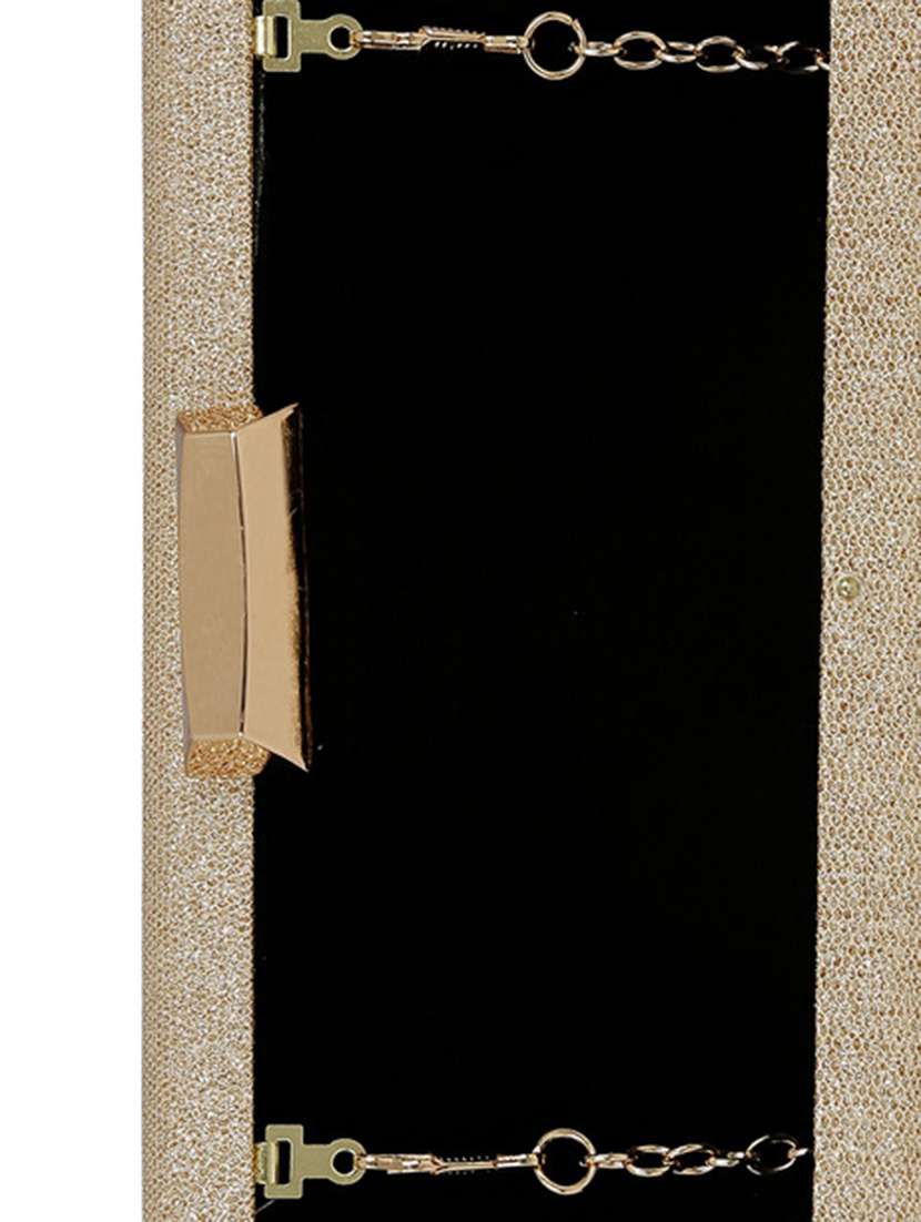 beige metal clutch - 13455015 -  Standard Image - 2