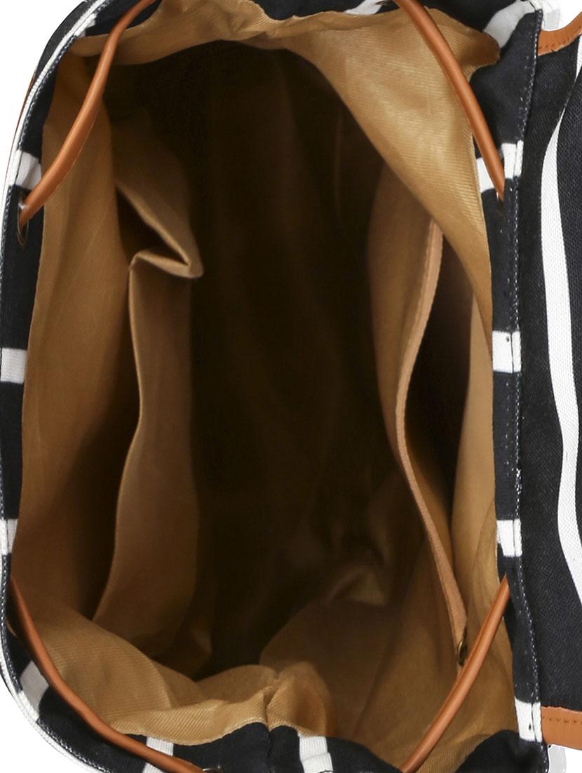 black canvas fashion backpack - 13455020 - Standard Image - 2