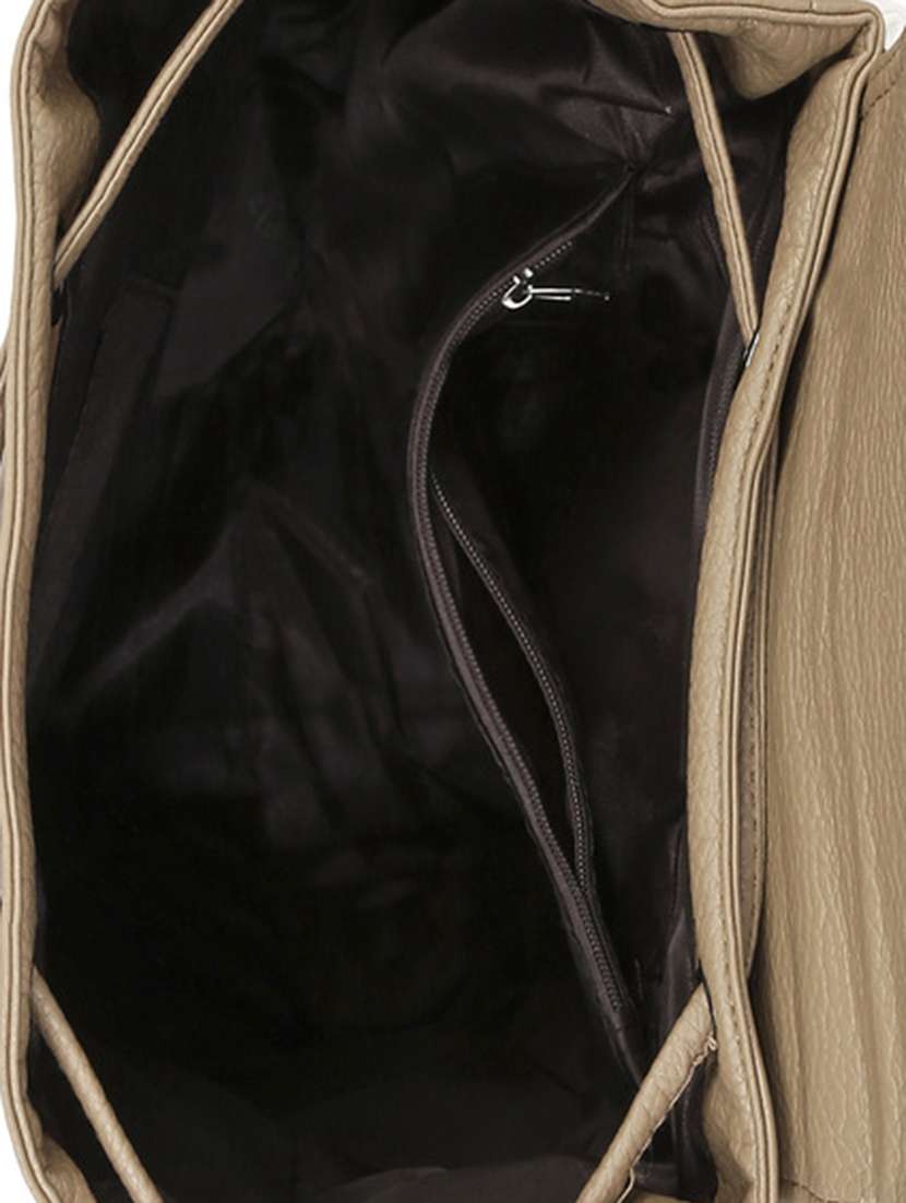 beige leatherette backpack - 13455028 -  Standard Image - 2