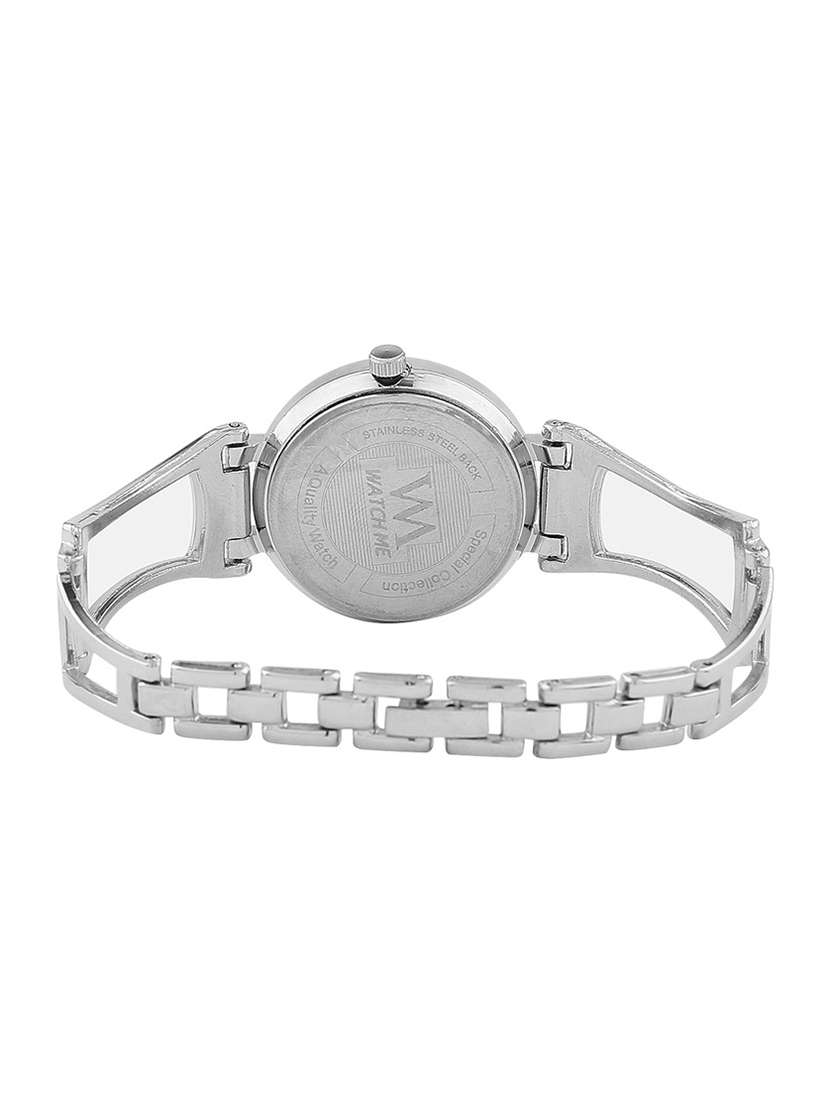 watch me silver metal white dial watch for women wmal-138 - 13459115 - Standard Image - 2