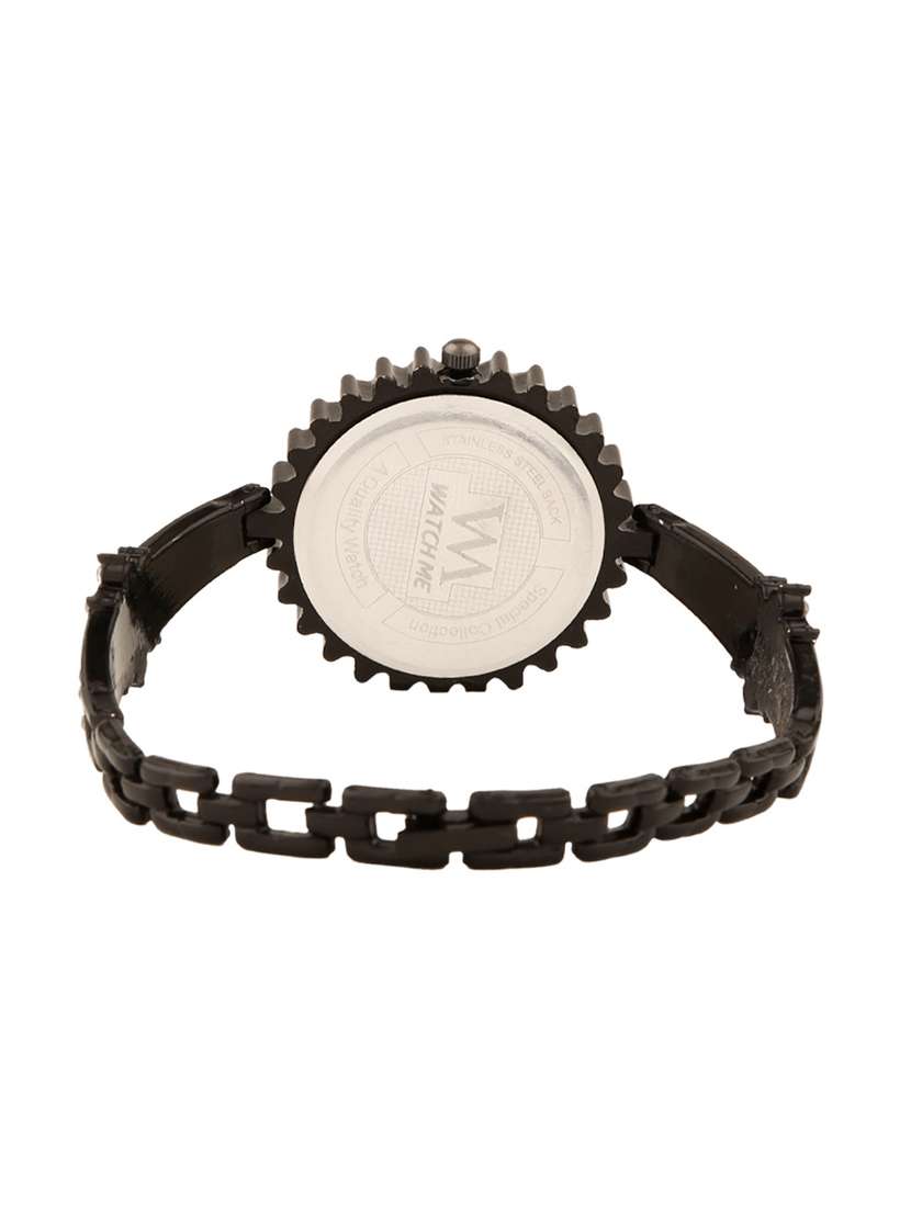 watch me black metal black dial watch for women wmal-124 - 13459143 - Standard Image - 2