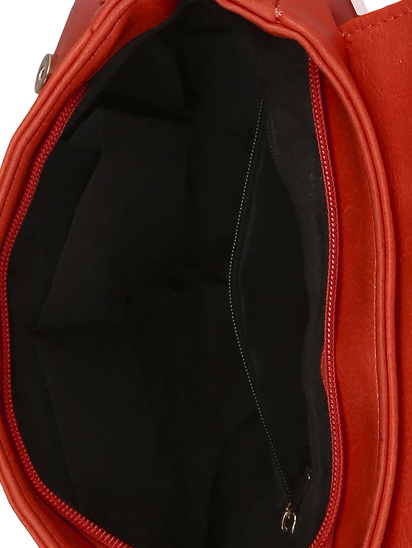 orange leatherette sling bag - 13464685 - Standard Image - 2