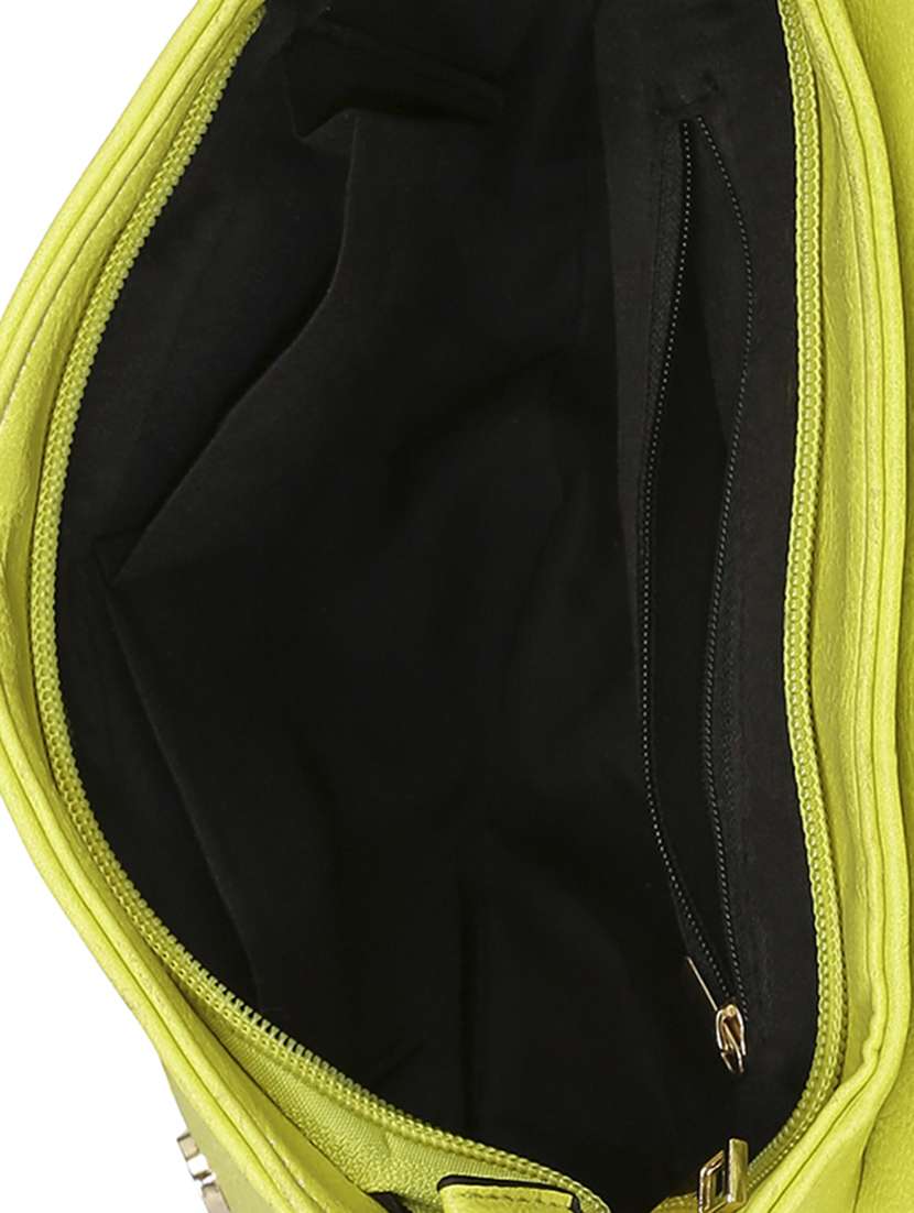 yellow leatherette sling bag - 13464689 - Standard Image - 2