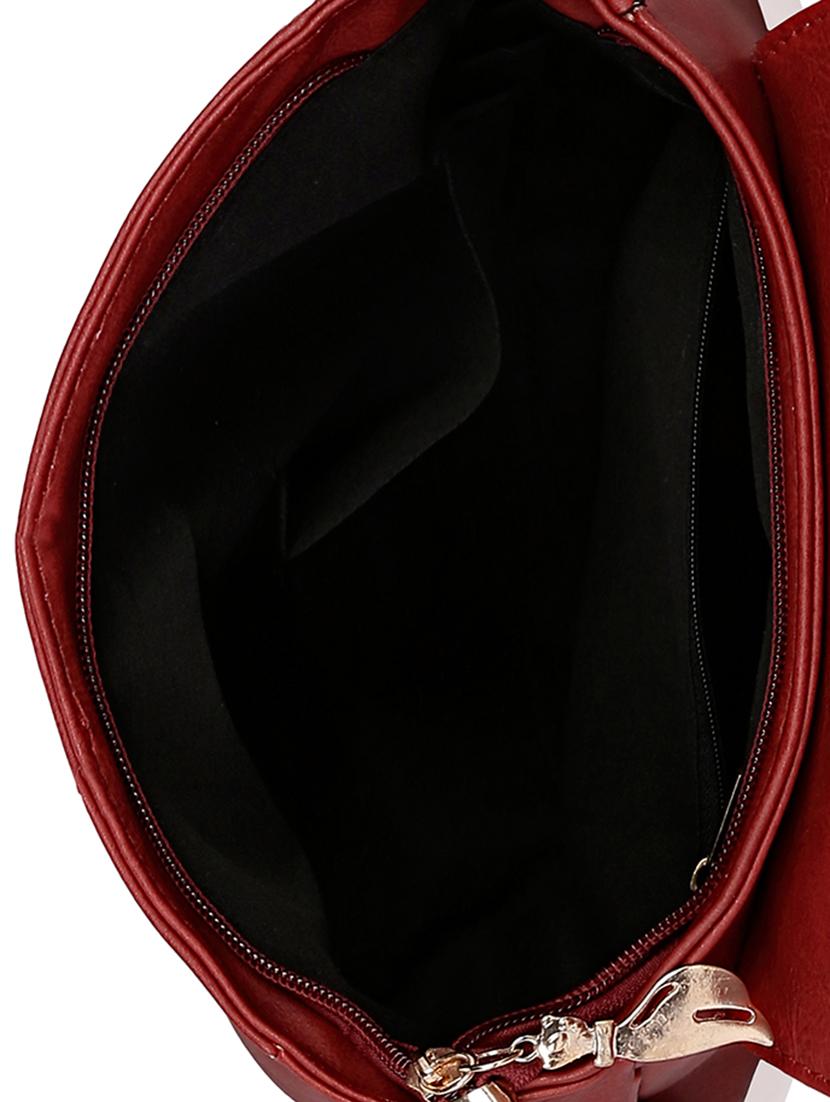 red leatherette sling bag - 13464690 - Standard Image - 2