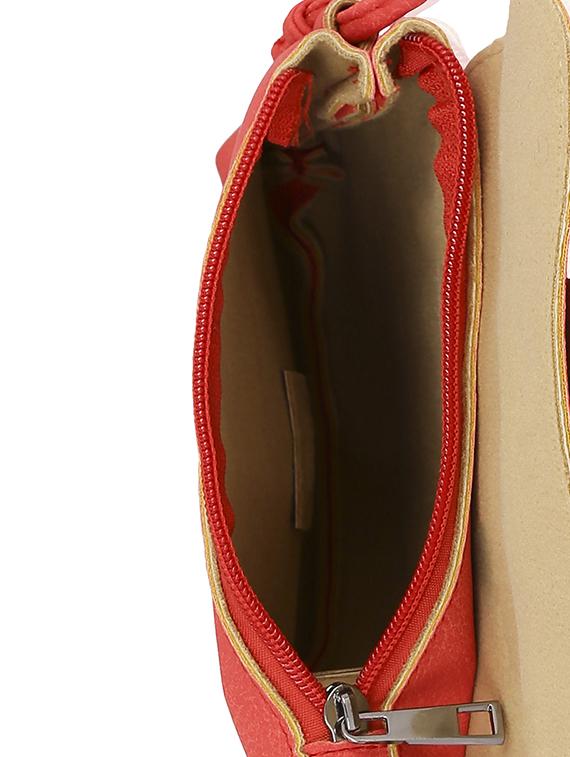 red leatherette sling bag - 13464703 - Standard Image - 2