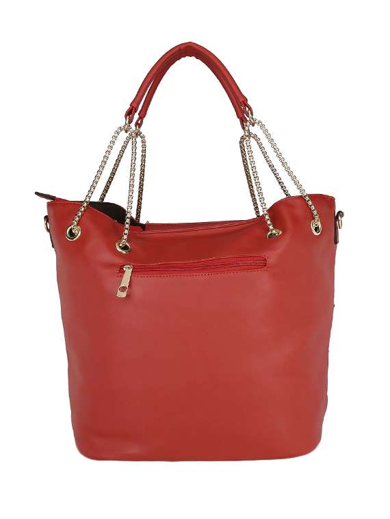 red leatherette handbag - 13465894 - Standard Image - 2