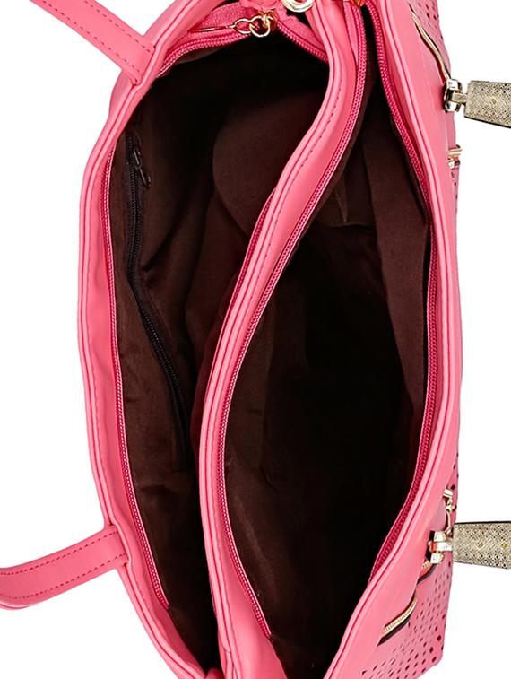 pink leatherette handbag - 13465899 - Standard Image - 2