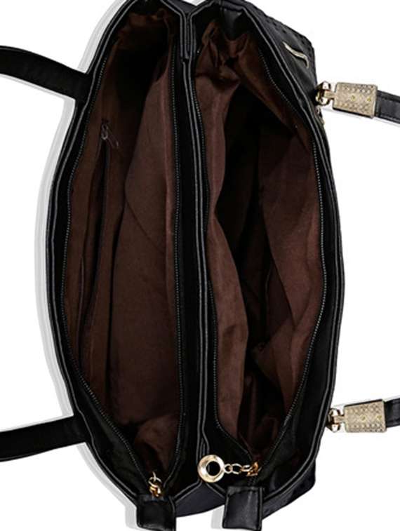 black leatherette handbag - 13465901 -  Standard Image - 2