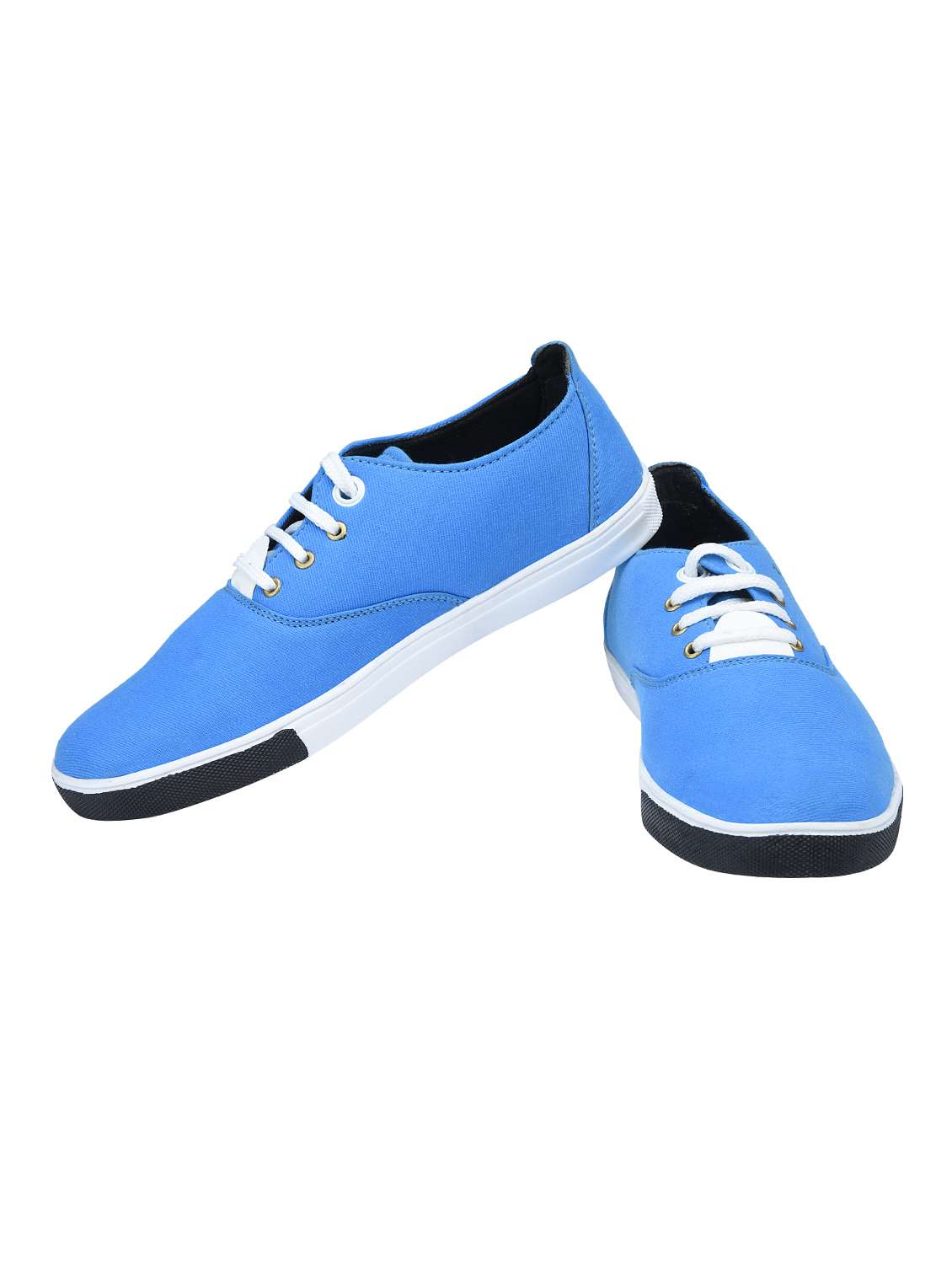 light blue canvas lace up sneaker - 13470379 -  Standard Image - 2