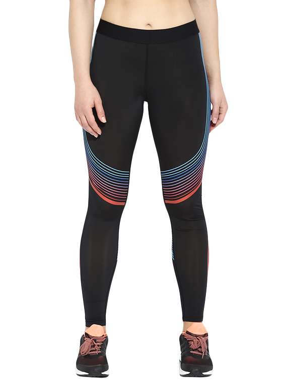 black nylon leggings