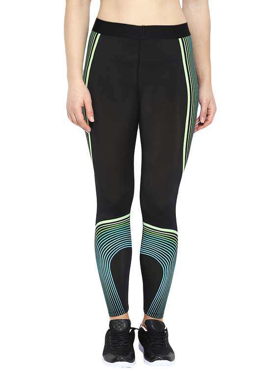 black nylon leggings